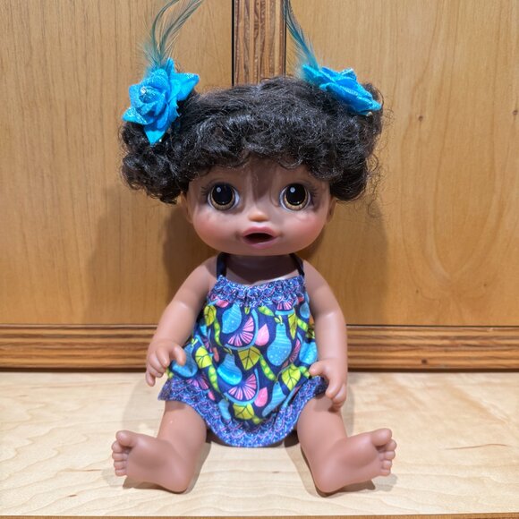 Baby Alive Sweet Spoonfuls Dark Skin Girl Doll by Hasbro 12” - Picture 3 of 10